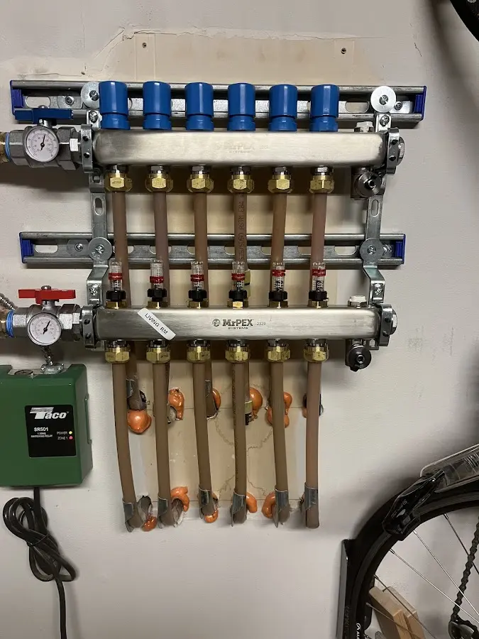 Plumber performing Leak Detection at a residential property in Goose Creek